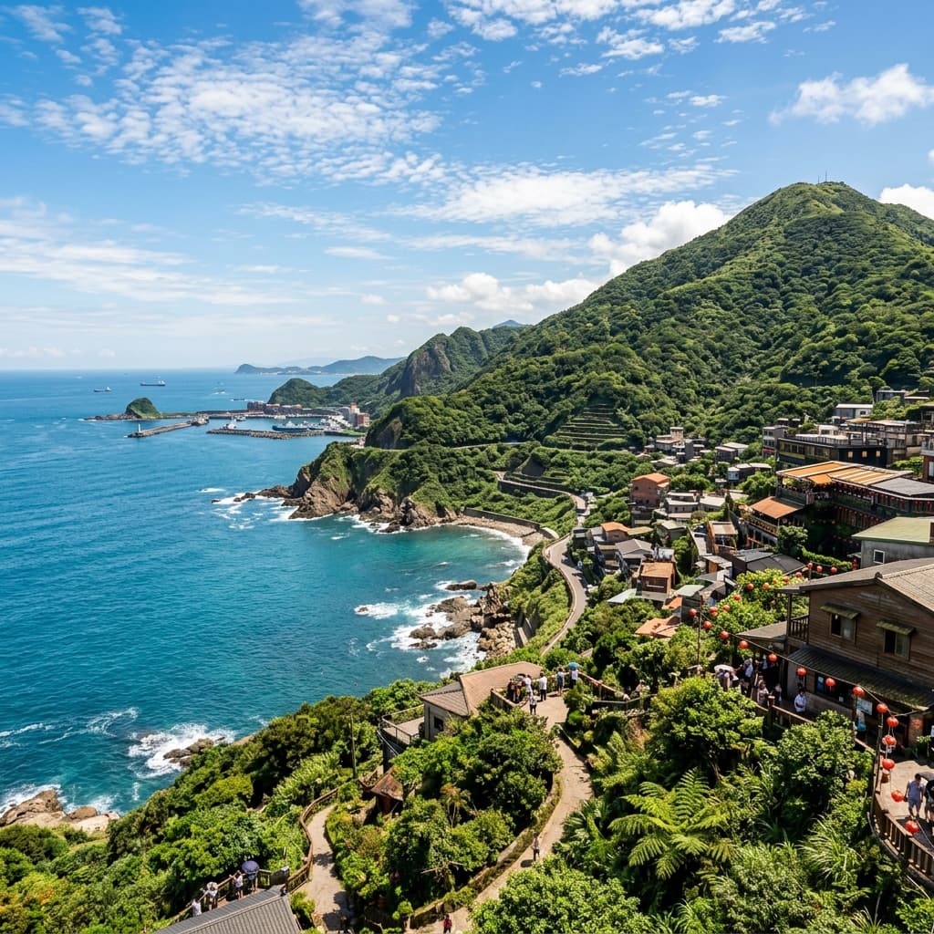 Paisagem da Ilha de Taiwan
